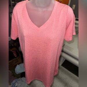 GAP Women's Coral V-Neck Tee